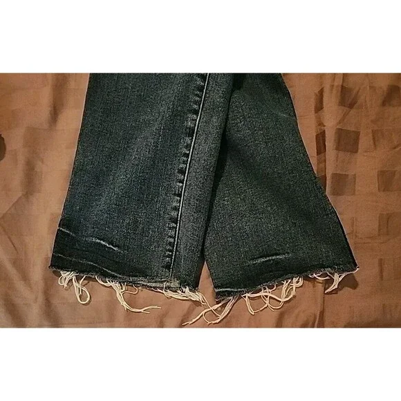 FRAME Jeans Womens 26 Blue Le High Straight Medium Wash Stretch Denim 26×27 - Picture 8 of 9